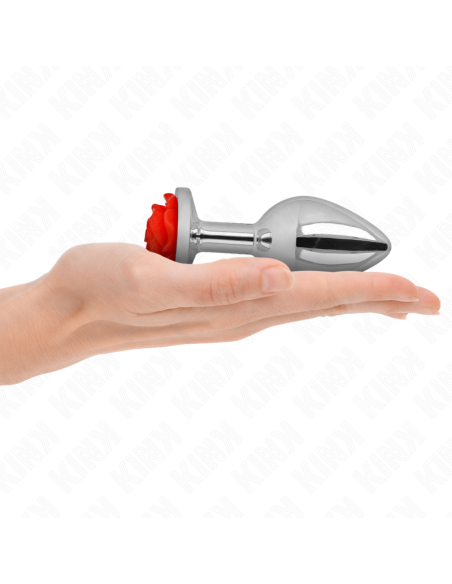 KINK - PLUG ANAL ROSE RED SIZE L