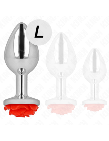 KINK - PLUG ANAL ROSE RED SIZE L