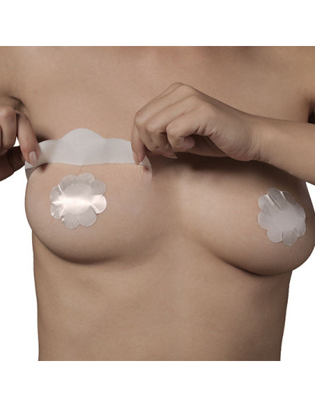 BYE-BRA - BREASTS ENHANCER NIPPLE COVERS SILK CUP F-H