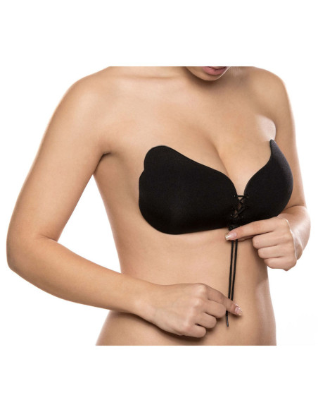 BYE-BRA - LACE-IT ENHANCEMENT PUSH-UP BLACK CUP A