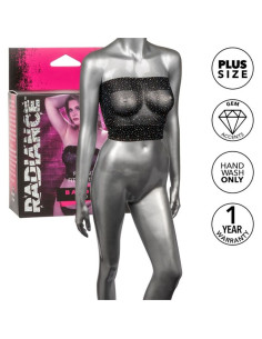 CALEXOTICS - RADIANCE BANDEAU TOP RHINE PLUS SIZE