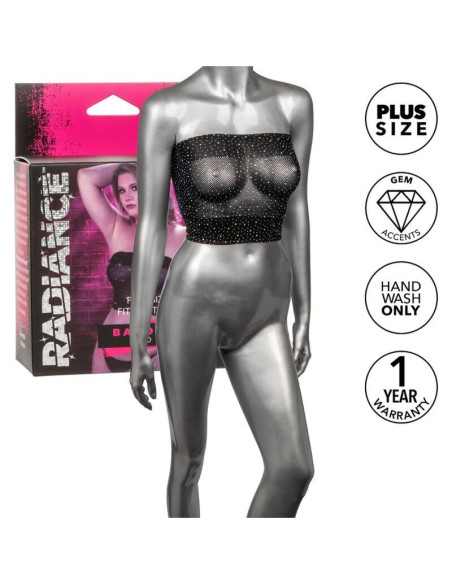 CALEXOTICS - RADIANCE BANDEAU TOP RHINE PLUS SIZE