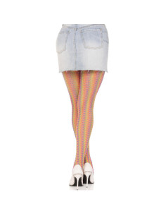 LEG AVENUE - MULTICOLOR CROCHET STOCKINGS 2