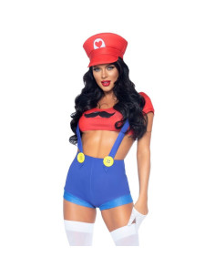 LEG AVENUE - SEXY COSTUME MARIO BROS RED-BLUE M
