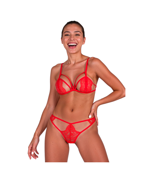 PASSION - ANUVERA BRA THONG SET FIRE BRICK S-M