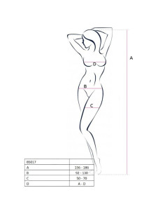 PASSION - WOMAN BS017 BODYSTOCKING BLACK ONE SIZE 2