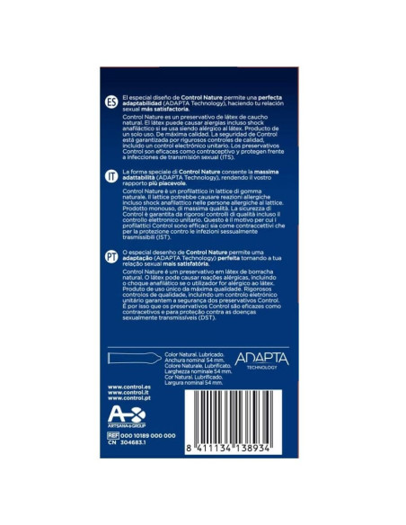 CONTROL - ADAPTA NATURE PREZERVATYVAI, 24 VIENETAI