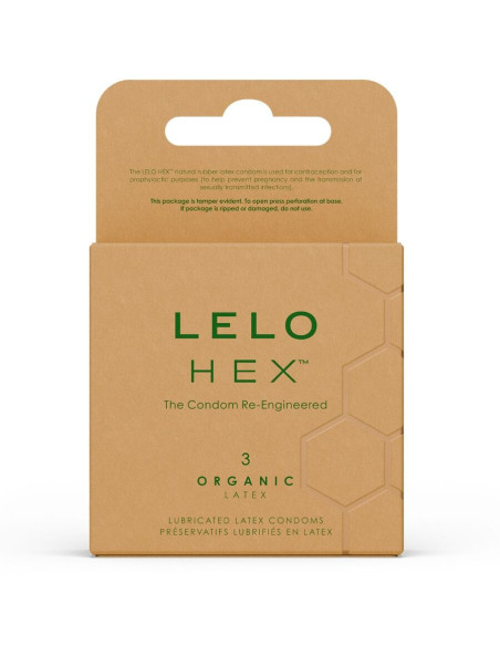 LELO - HEX ORGANIC CONDOM BOX 3 UNITS