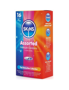 SKINS - ASSORTED PREMIUM CONDOMS PACK 16 2