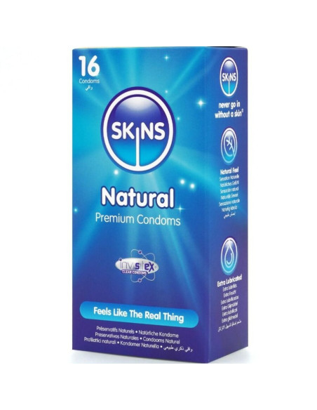 SKINS - NATURAL PREMIUM CONDOMS PACK 16
