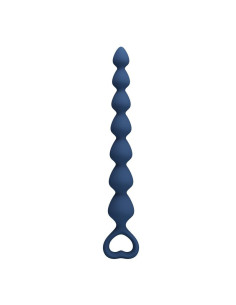 MR PLAY - BLUE SILICONE ANAL BEADS and ANAL PLUG 26.7 CM 2