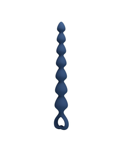 MR PLAY - BLUE SILICONE ANAL BEADS and ANAL PLUG 26.7 CM