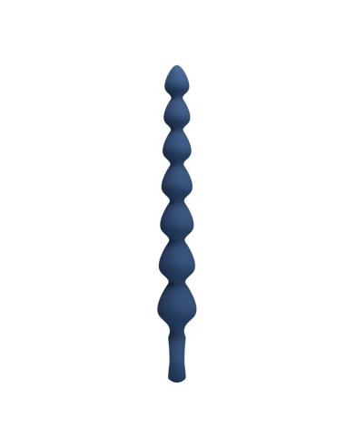 MR PLAY - BLUE SILICONE ANAL BEADS and ANAL PLUG 26.7 CM