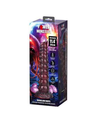 POWER MONSTERS - VOIDCLAW BRUTE BICOLOR INFLATABLE FANTASY SILICONE DILDO 29 CM Ø 5.7 CM