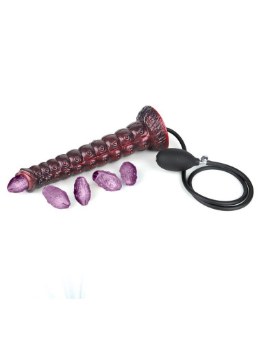 POWER MONSTERS - VOIDCLAW BRUTE BICOLOR INFLATABLE FANTASY SILICONE DILDO 29 CM Ø 5.7 CM