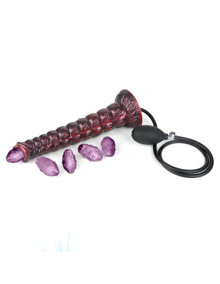 POWER MONSTERS - VOIDCLAW BRUTE BICOLOR INFLATABLE FANTASY SILICONE DILDO 29 CM Ø 5.7 CM