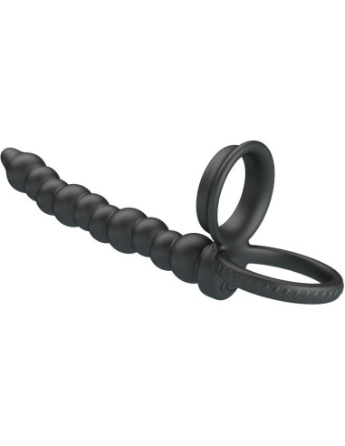 PRETTY LOVE - DILLION DOUBLE PENETRATION COCK RING BLACK
