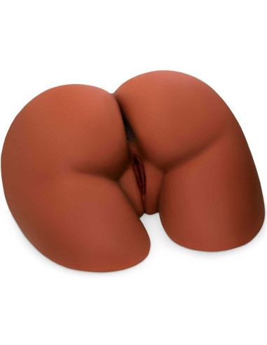 PDX PLUS - PERFECT ASS XL dvigubo įėjimo rudas masturbatorius