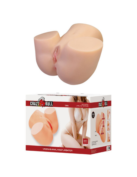 CRAZY BULL - LIORA XXL DOUBLE VAGINAL AND ANAL MASTURBATOR