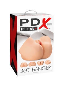 PDX PLUS - 360° BANGER REALISTINIS ANALINIS IR VAGINOS MASTURBATORIUS 2