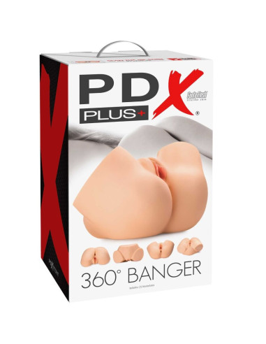 PDX PLUS - 360 BANGER REALISTIC ANAL AND VAGINA MASTURBATOR