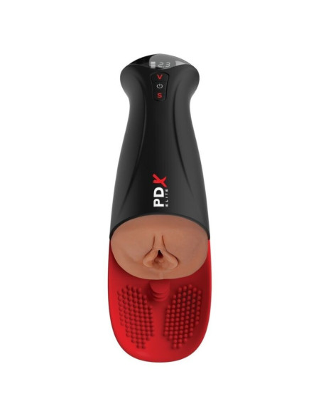 PDX ELITE - FAP-O-MATIC PRO XL AUTOMATIC VIBRATING STROKER BROWN 34.9 CM