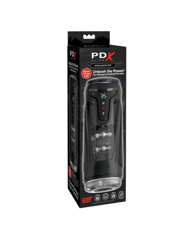 PDX ELITE - MOTO-BATOR PRO THRUSTING STROKER AUTOMATIC VIBRATING AND WARMING MASTURBATOR 26.5 CM