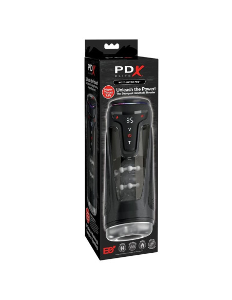 PDX ELITE - MOTO-BATOR PRO THRUSTING STROKER AUTOMATIC VIBRATING AND WARMING MASTURBATOR 26.5 CM