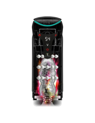 PDX ELITE - MOTO-BATOR PRO THRUSTING STROKER AUTOMATIC VIBRATING AND WARMING MASTURBATOR 26.5 CM