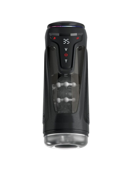 PDX ELITE - MOTO-BATOR PRO THRUSTING STROKER AUTOMATIC VIBRATING AND WARMING MASTURBATOR 26.5 CM