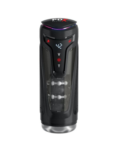 PDX ELITE - MOTO-BATOR PRO THRUSTING STROKER AUTOMATIC VIBRATING AND WARMING MASTURBATOR 26.5 CM