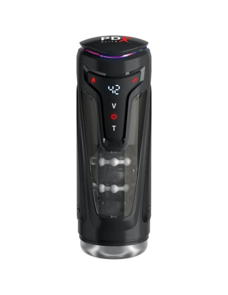 PDX ELITE - MOTO-BATOR PRO THRUSTING STROKER AUTOMATIC VIBRATING AND WARMING MASTURBATOR 26.5 CM