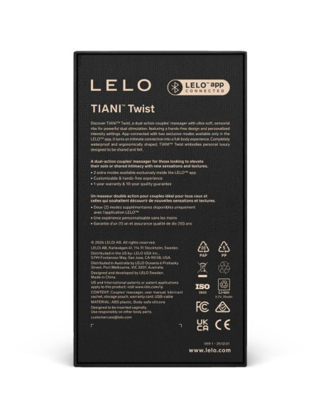 LELO - TIANI TWIST COUPLES VIBRATOR SOFT PINK
