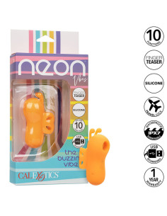 CALEXOTICS - NEON VIBES THE BUZZING VIBE FINGER STIMULATOR 10 VIBRATIONS ORANGE 2