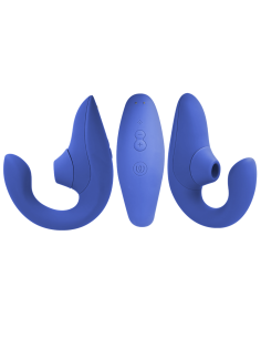 WOMANIZER - BLEND RABBIT VIBRATOR STIMULATOR VIBRANT BLUE 2