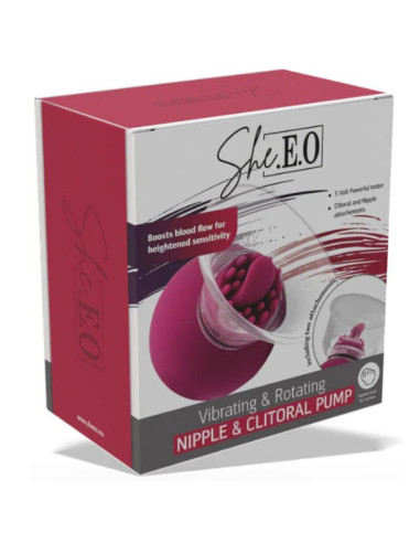 SHE.E.O - VIBRATING AND ROTATING PUMP FOR NIPPLES AND CLITORIS