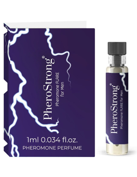 PHEROSTRONG - FLARE FEROMONŲ KŪNO KVEPAI VYRAIČIAMS 1 ML