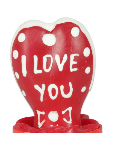 CONDOMERIE - HANDPAINTED NOVELTY CONDOMS HEART - I LOVE YOU MODEL 1