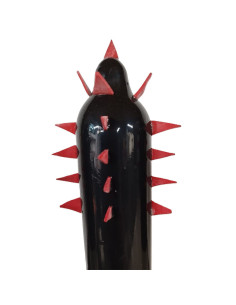 CONDOMERIE - RANKOMIS PIEŠYTI NEĮTIKĖTINI PREZERVATYVAI BLACK CACTUS XL