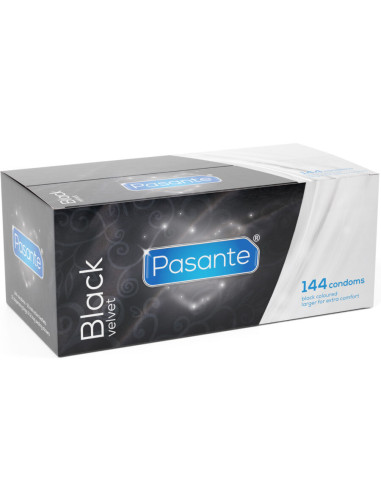 PASANTE - BLACK VELVET CONDOMS BOX 144 UNITS