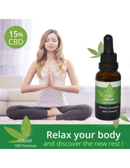 500 KOSMETIKOS PRIEMONIŲ – CIBIDIL ATLIEKAMASIS CBD ALIEJUS 15 30 ML
