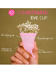 FEMINTIMATE - EVE NEW SILICONE MENSTRUAL CUP - SIZE M 2