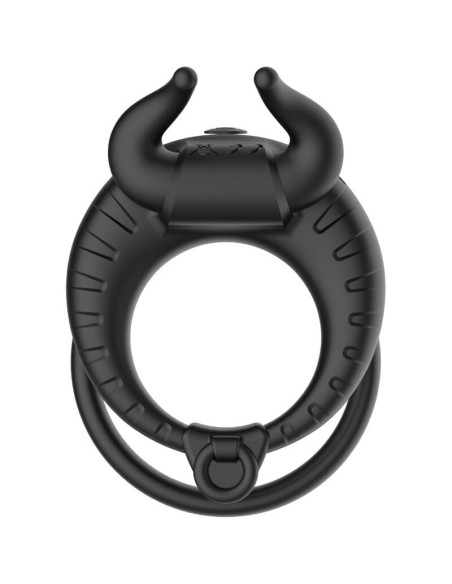 ARMONY - BULLS PASION ŽIEDINIS VIBRATORIUS ŽIEDAS 10 GREIČIŲ, JUODAS