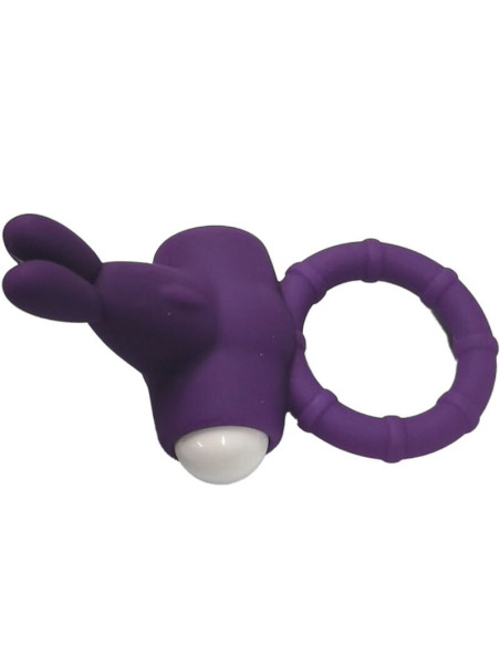ARMONY - MS BUNNY VIBRACINIS ŽIEDAS SILIKONINIS VIOLETINIS