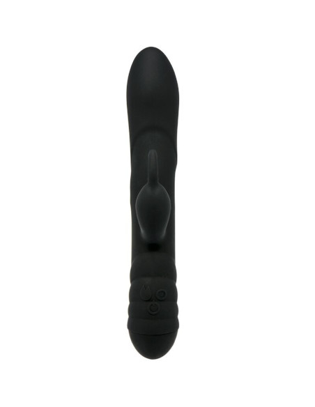 ADRIEN LASTIC - TWISTER VIBRATORIUS IR ROTATORINIS MASAŽUOJAMASIS ĮRENGINYS, JUODAS, TRIUŠIO SKONIO