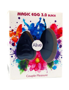 ALIVE - MAGIC EGG 3.0 VIBRUOJAMAS KIAUŠINIS, NUOTOLINIO VALDYMO PULTAS, JUODAS 2