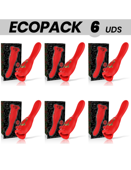 ECOPACK 6 UNITS - MIA SIENA TRIPLE PLEASURE VIBRATING BITING