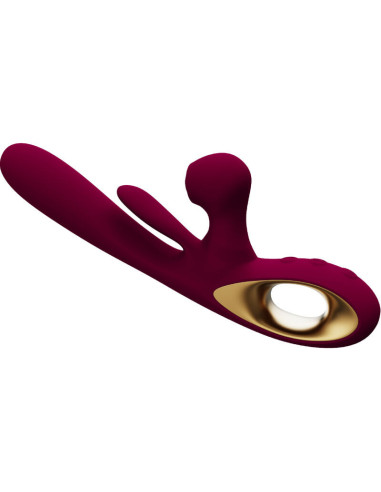 ARMONY - SMŪGINIS SŪPYNIŲ VIBRATORIUS IR DVIGUBAS STIMULIACIJOS MODELIS 1 BURGUNDY