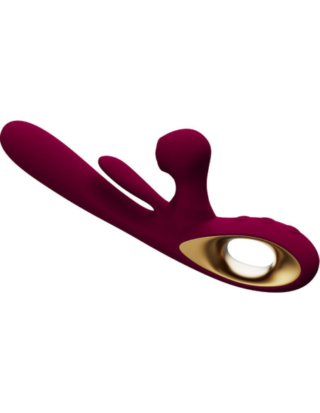ARMONY - SMŪGINIS SŪPYNIŲ VIBRATORIUS IR DVIGUBAS STIMULIACIJOS MODELIS 1 BURGUNDY