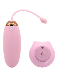 ARMONY - KITTY FUN KIAUŠINIO VIBRATORIUS SU NUOTOLINIO VALDYMO VALDYMU, 10 VIBRAVIMŲ, ROŽINIS